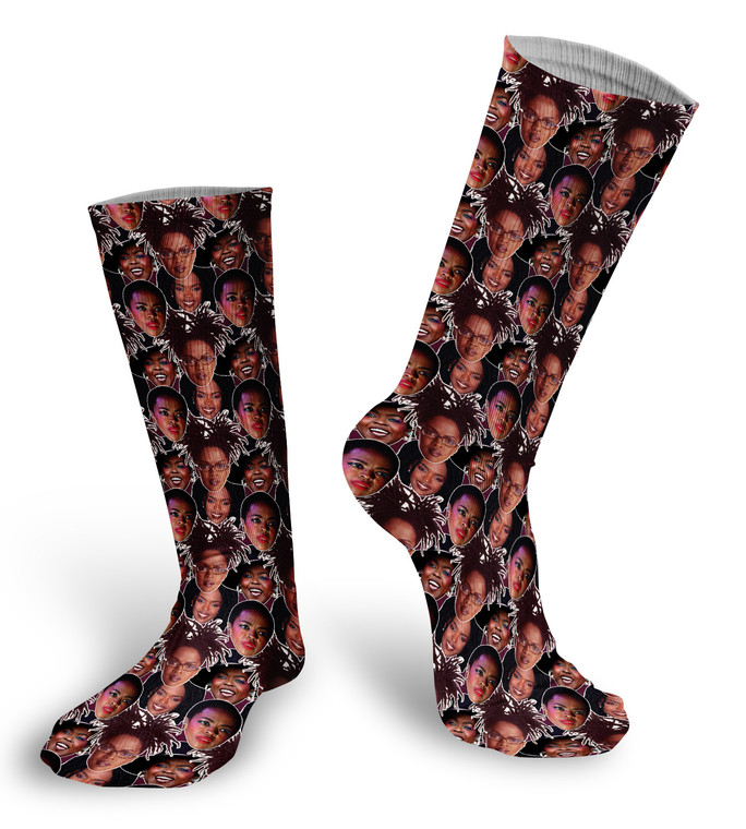 Lauryn Hill Faces Socks