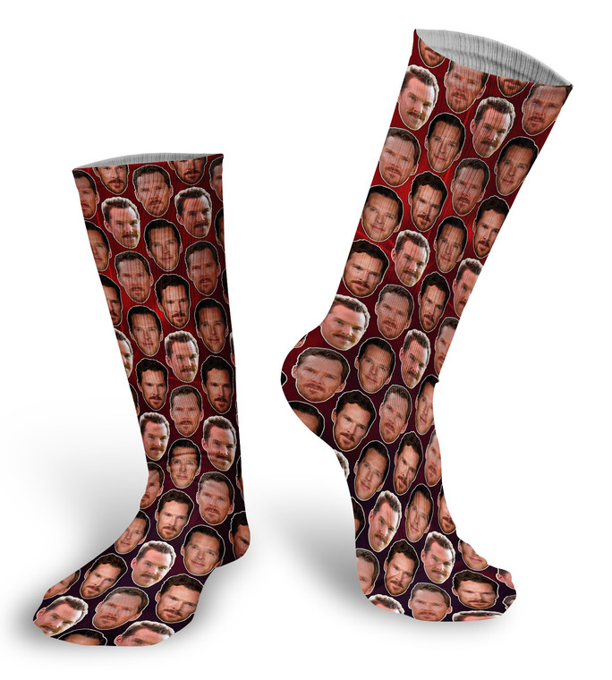 Benedict Cumberbatch Faces Socks