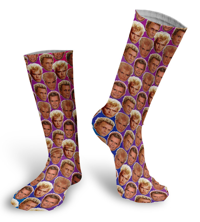 Billy Idol Faces Socks