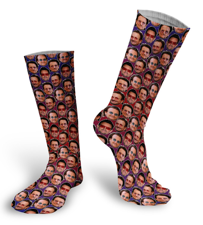 Bono Faces Socks 