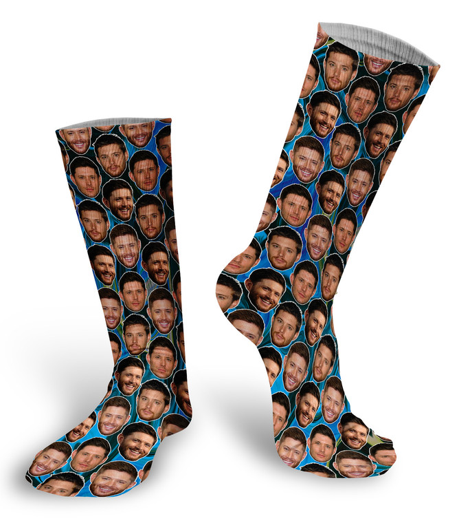 Jensen Ackles Faces Socks 