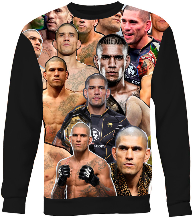 Alex Pereira  Photo Collage Sweatshirt  