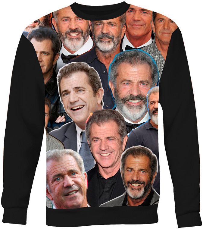Mel Gibson  Photo Collage Sweatshirt  