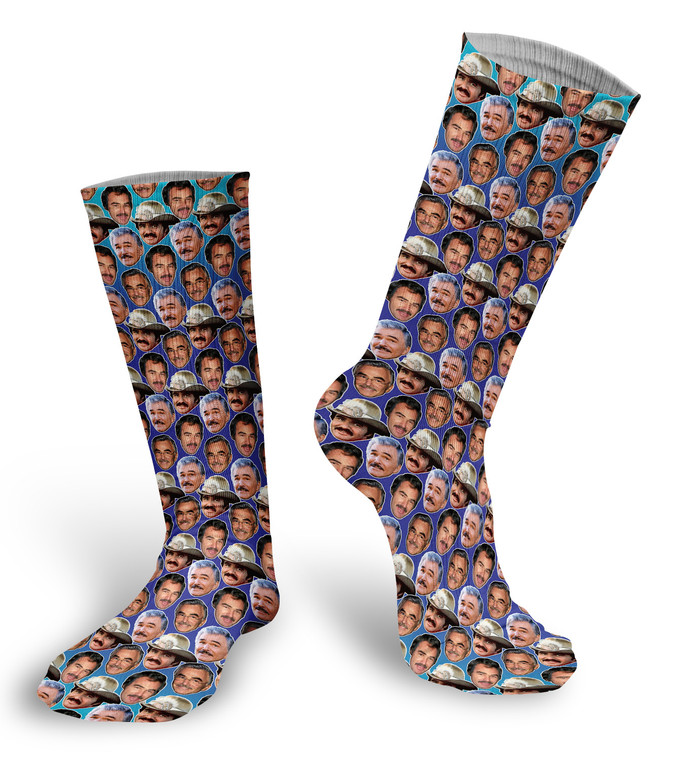 Burt Reynolds faces socks