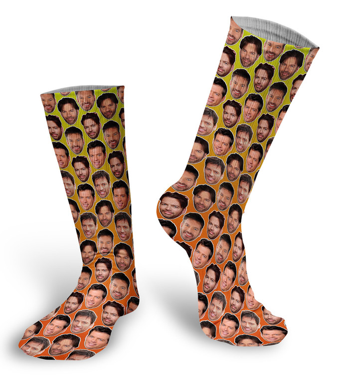 Harry Connick Jr. faces socks