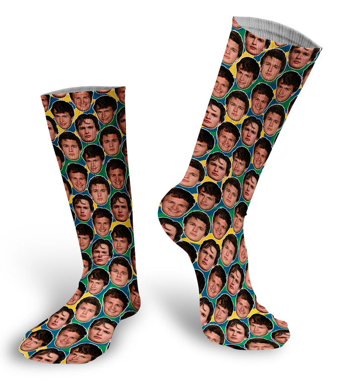 Ansel Elgort- faces socks