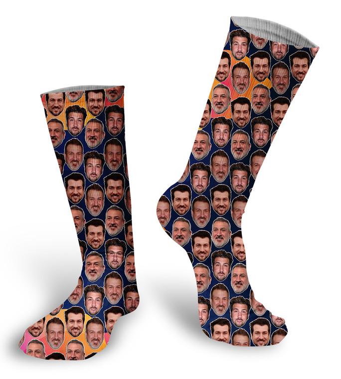 Joey Fatone faces socks