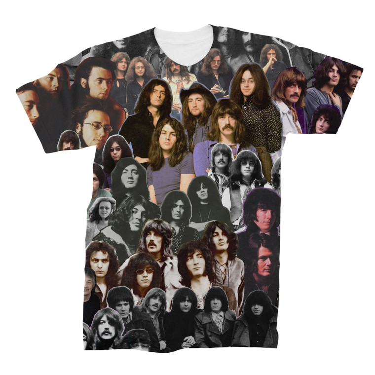 Deep Purple 3D Collage Face T-Shirt