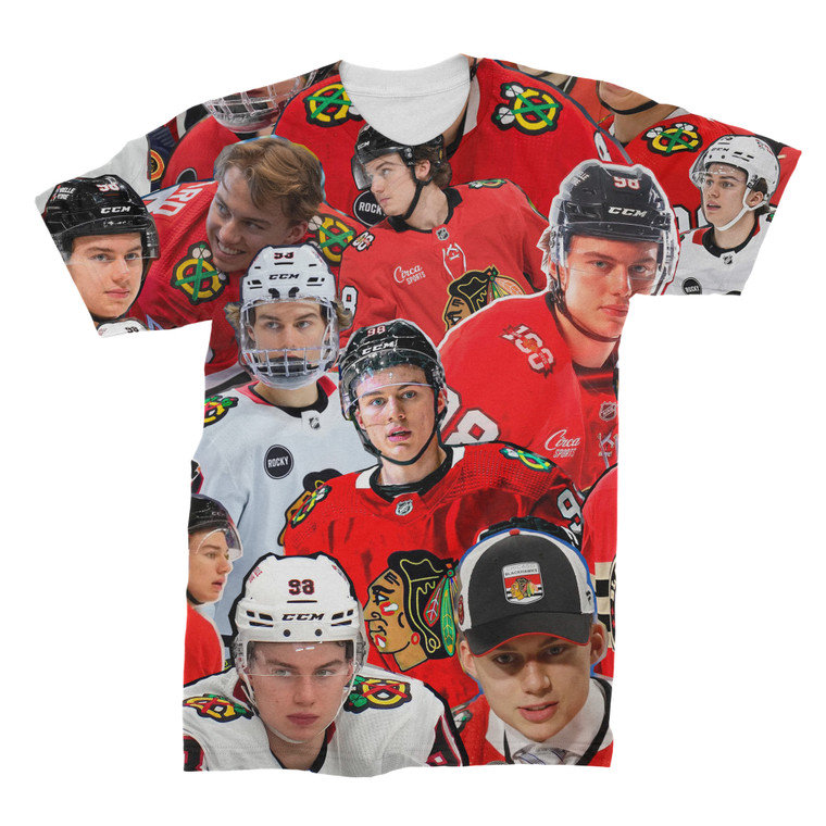 Connor Bedard 3D Collage Face T-Shirt
