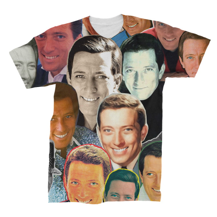 Andy Williams (when he was young) Collage Face T-Shirt