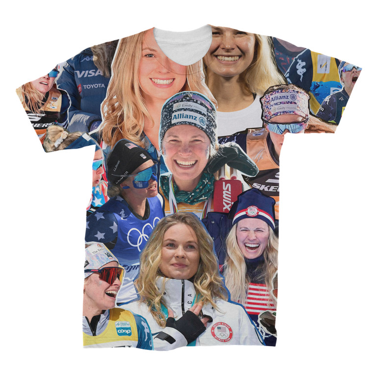 Jessie Diggins Collage Face T-Shirt
