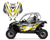 Can am Maverick 1000 custom graphics deca kit design V3001 yellow