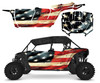 2024 -2025 RZR4 1000XP Tattered Flag graphic decal kit