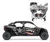 2025 Can am Maverick X3 MAX Army Warhawk Shark graphics wrap kit