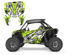 2023 Polaris RZR 1000 XP Turbo S graphics wrap kit Kryptic Tribal Lime