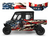 2025 Ranger Crew Cab Flag with Soaring Eagle graphic decal kit