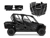 2012 -2020 Can am Commander Max 1000XT Black Speeding Flag graphic wrap kit