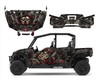 Polaris General XP4 graphics wrap kit with Gothic  Gun & Roses