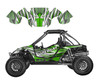 2012 - 2016 Arctic Cat Wildcat 1000X graphics design #1216 green