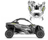 2025 Can am X3 graphics decal kit design 1212Metal