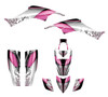 TRX400 graphic kit with pink feminine design