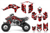 Honda TRX450r red digital camo graphics kit