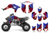 US flag theme graphics kit for Honda 450R quads