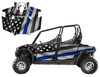 Thin Blue Line Flag wrap for RZR4-800 side by side
