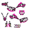 2005 Pink Kawasaki KX 250 graphic kit by allmotorgraphics