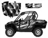 Can am Commander graphics wrap kit with Black White Tattered American Flag