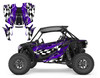 Purple racing design graphics for the new 2022 RZR turbo S or XP