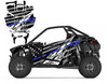 RZR PRO XP custom graphics with Racing Blue Stripes Flag