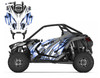 RZR PRO XP graphics with Blue Tribal Design