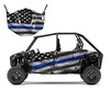 RZR xp4 900 4-seater graphics with The Thin Blue Line Flag