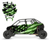 2020-24 RZR4 PRO-R PRO XP 4-seater Tattered American Flag Design 9750