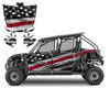 The Thin Red Line Flag wrap graphics for Honda Talon 4