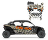 2022 Can Am X3 Max Desert Tan American Flag graphics with orange logo