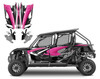 Honda Talon4 graphics wrap kit design 1533 PINK