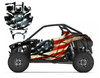 Polaris Pro R or Pro XP graphics wrap kit with Tattered Flag