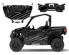 Polaris General 1000 XP Black Flag #9056 graphics decal kit