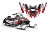 Sabercat custom graphic wrap kit design 3715 red