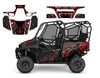 2016-2022 Honda Pioneer 700-4 graphic decal kit with black camo design