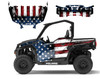 Distressed Flag graphics decal kit for Polaris General 1000 XP