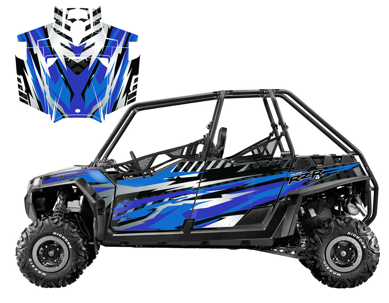 RZR4-900 4-SEATER 2011-2014 design V3001