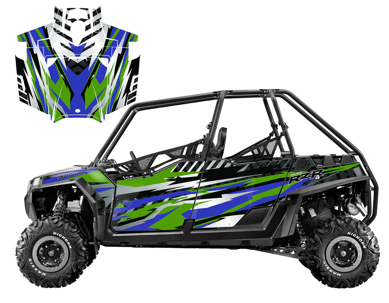 RZR4-900 4-SEATER 2011-2014 design V3001