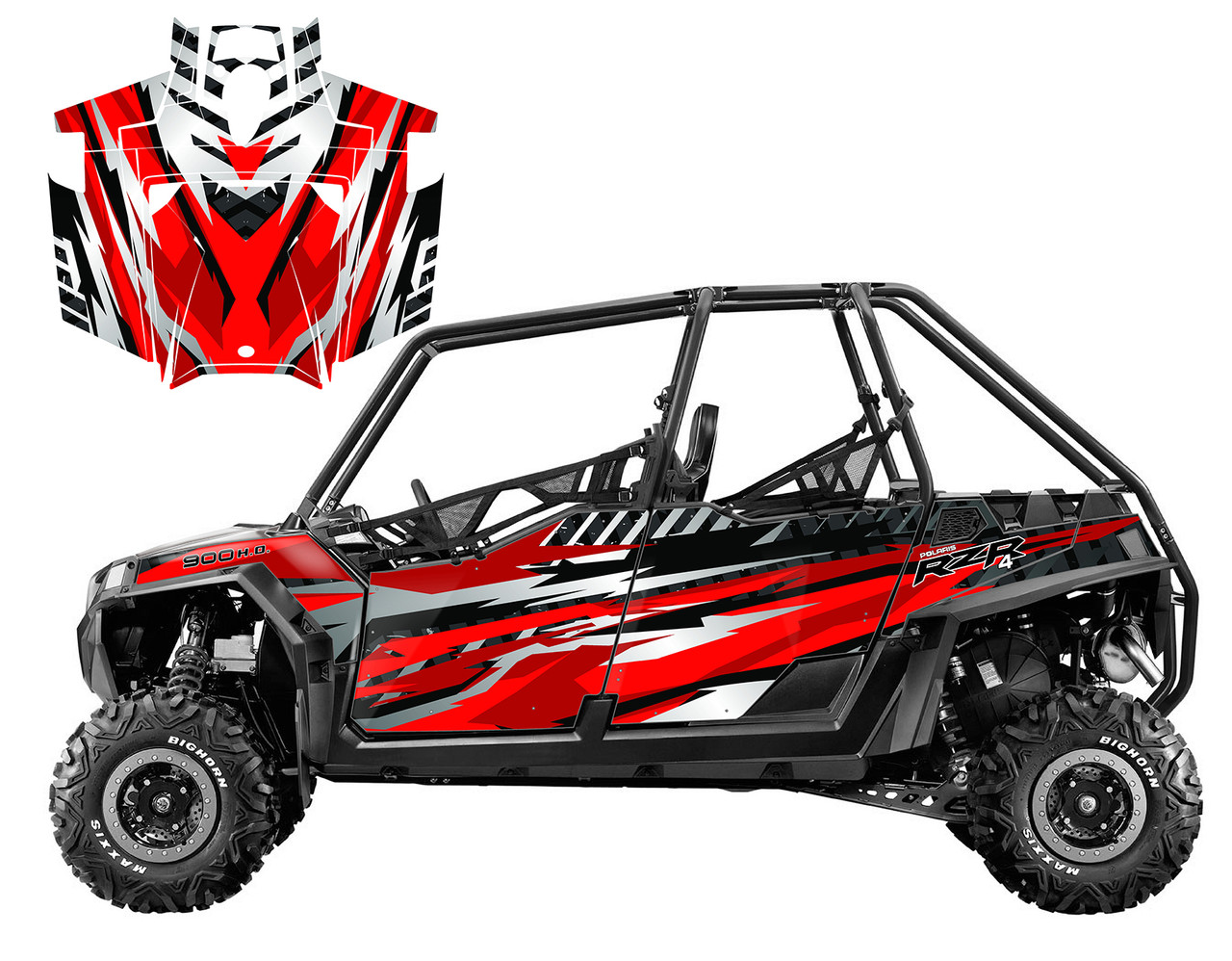 RZR4-900 4-SEATER 2011-2014 design V3001