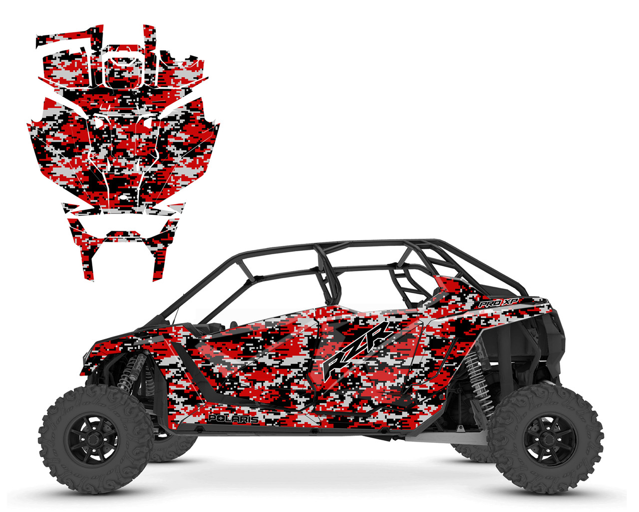 2020-22 RZR4 PRO-R PRO XP 4-seater Digital Camo