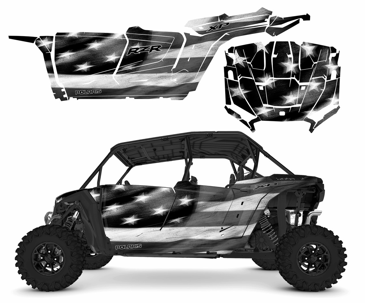2024 - 2025 RZR4 1000 XP Tattered Flag