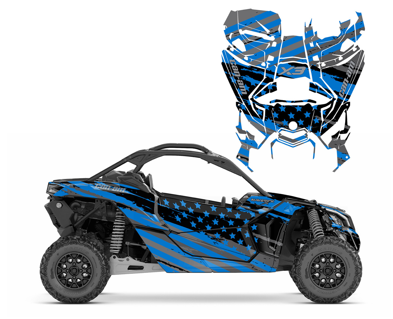 Maverick X3 Speeding Flag 9056