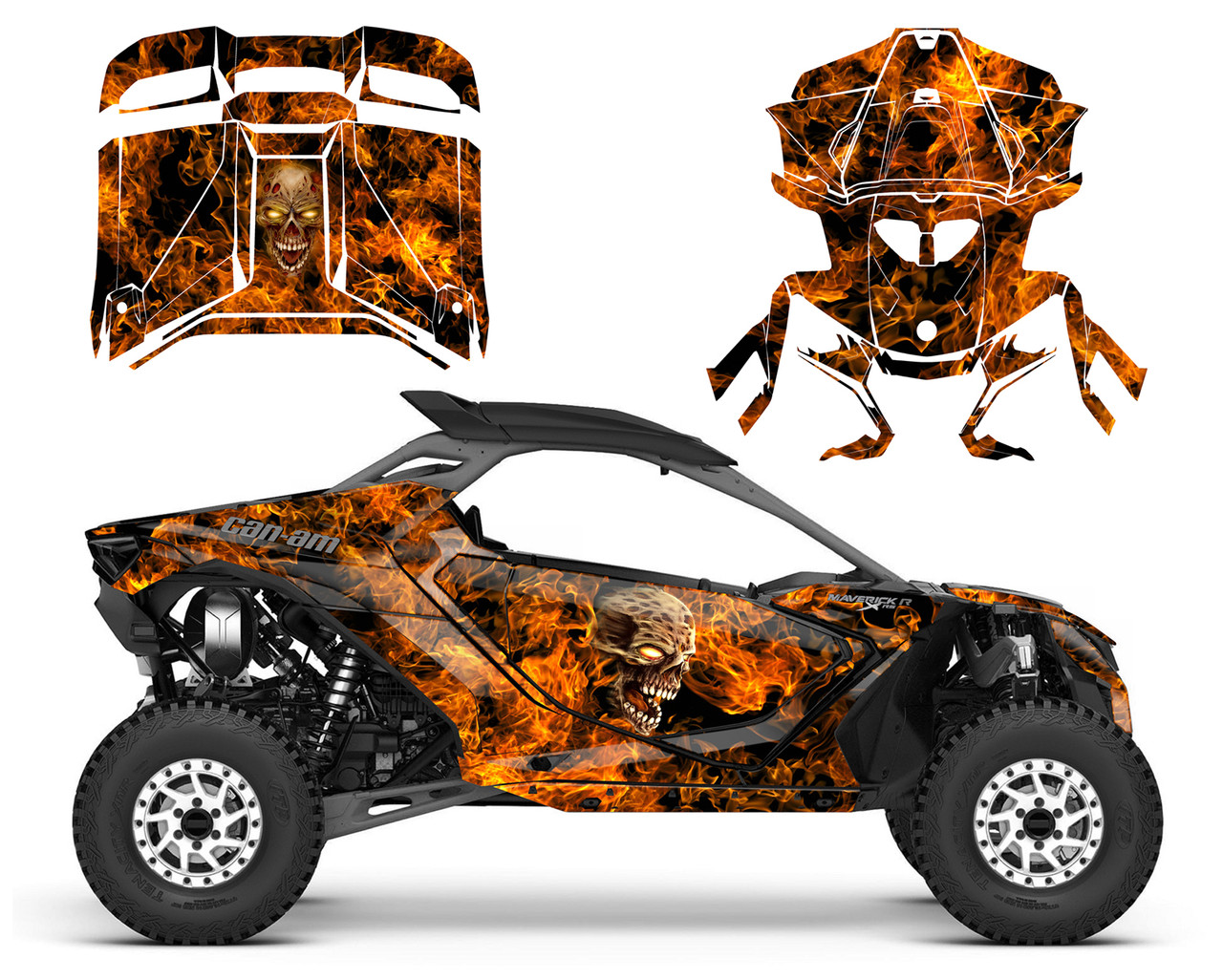 Maverick R 2024-2025 design #9500 Zombie